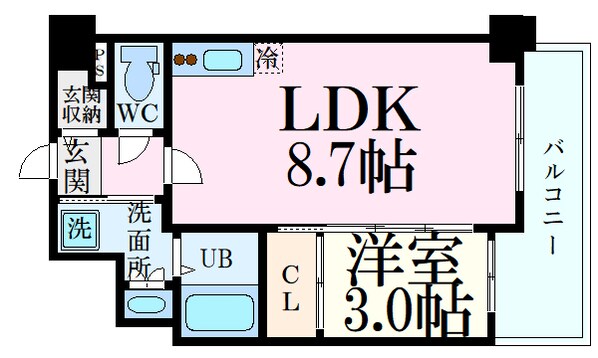 舟入本町駅 徒歩3分 12階の物件間取画像